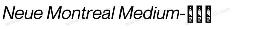Neue Montreal Medium字体转换